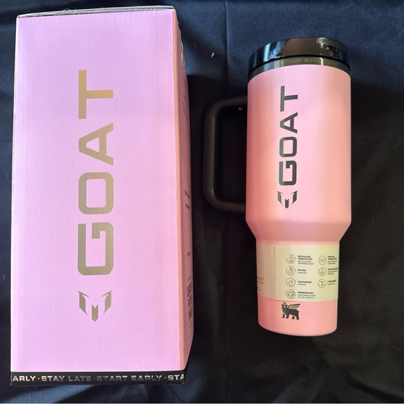 New Leo Messi Stanley 40oz Pink Quencher Tumbler GOAT Special Edition - Picture 3 of 6